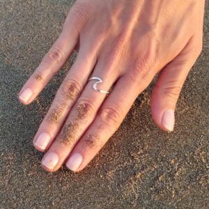 wave ring sterling silver